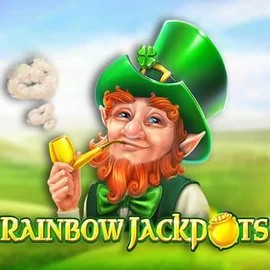 Jackpots logo of Rainbow Jackpots from Red Tiger Gaming at Casino sites