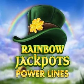 Rainbow Jackpots Power Lines slot visual from Red Tiger Gaming available on casinositesbelgie.it.com
